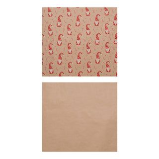 Geschenkpapier Nature 50er Pack 4 Motive à 6 Stück naturfarben bunt Weihnachten Weihnachtsmotiv 70x200cm Verpackung Papier Geschenkpapierrolle