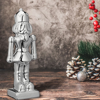 Deko Nussknacker Dolomit H19cm gold/silber Dekofigur Weihnachtsdekoration Figur Skulptur