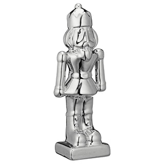 Deko Nussknacker Dolomit H19cm gold/silber Dekofigur Weihnachtsdekoration Figur Skulptur