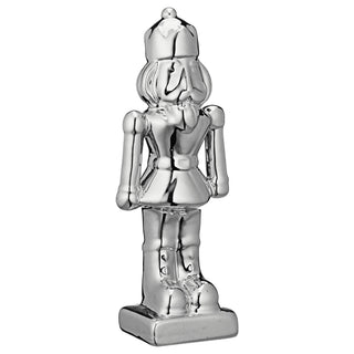 Deko Nussknacker Dolomit H19cm gold/silber Dekofigur Weihnachtsdekoration Figur Skulptur