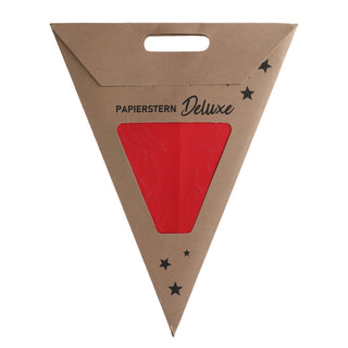 Papierstern 2er Set 60cm rot Fensterdeko faltbar XL Stern Weihnachtsstern Dekostern Stanzungen 201639