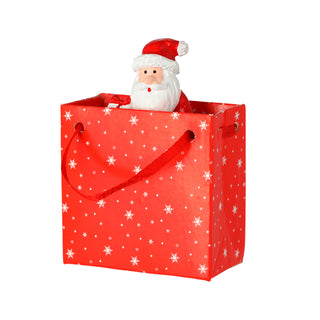 Mini Nikolaus Geschenktüte 24er Set Display H5cm Polyresin Tischdeko Gastgeschenk Geschenkdeko Weihnachtsmann Tannenbaum Stern Geschenk