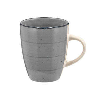 6x Kaffeebecher Steingut Farbwahl 360ml 9x11cm Tasse Becher Henkeltasse  Kaffeetasse Teetasse