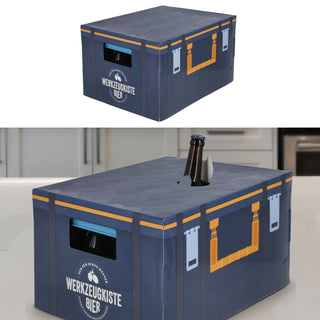 Bierkasten Geschenkverpackung Gefahrgut/Werkezugkiste/Biergarten für Standard-Bierkasten 40x30x23cm Papier 350gsm Aufsatz Verpackung