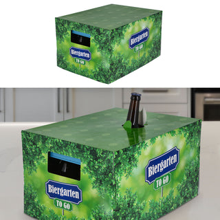Bierkasten Geschenkverpackung Gefahrgut/Werkezugkiste/Biergarten für Standard-Bierkasten 40x30x23cm Papier 350gsm Aufsatz Verpackung