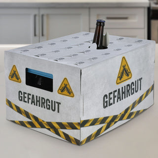Bierkasten Geschenkverpackung Gefahrgut/Werkezugkiste/Biergarten für Standard-Bierkasten 40x30x23cm Papier 350gsm Aufsatz Verpackung