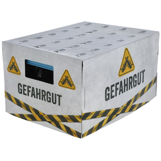 Bierkasten Geschenkverpackung Gefahrgut/Werkezugkiste/Biergarten für Standard-Bierkasten 40x30x23cm Papier 350gsm Aufsatz Verpackung