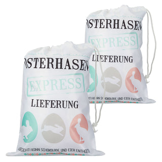 Beutel 2er Set Ostern Matchbeutel Sportbeutel Beutel Ostertüte Zugband Ostermotiv