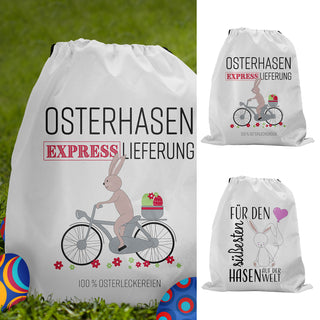 Beutel 2er Set Ostern Matchbeutel Sportbeutel Beutel Ostertüte Zugband Ostermotiv