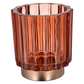 Windlicht Teelichtglas 6er Set Ø9,2x10cm 3 Farben Sockel Glas Teelichthalter Kerzenhalter Kerzenständer