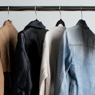 Kleiderbügel Antirutsch 30er Set Bügel beflockt schwarz 360° Haken drehbar dünn platzsparend