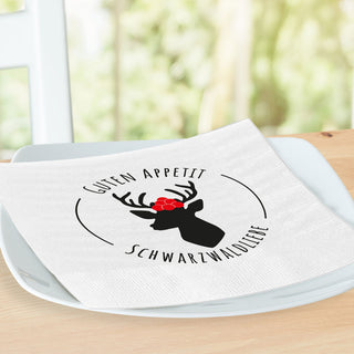 Servietten Heimatliebe Bier und Brezel 80er Set 33x33cm Papierserviette stoffähnlich Tuch Partyzubehör