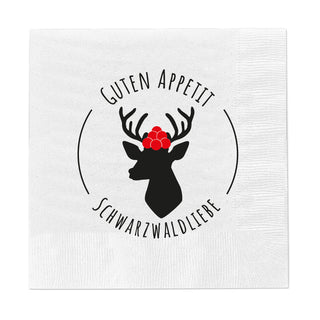 Servietten Heimatliebe Bier und Brezel 80er Set 33x33cm Papierserviette stoffähnlich Tuch Partyzubehör