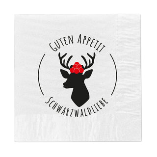 Servietten Heimatliebe Bier und Brezel 80er Set 33x33cm Papierserviette stoffähnlich Tuch Partyzubehör