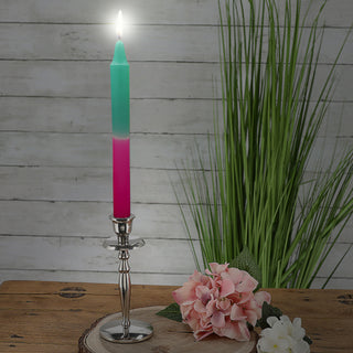 Stabkerze Colorful 24er Set 19x2 cm 6 Farben à 4 pro Box Paraffin Dekokerze Farbverlauf Kerze