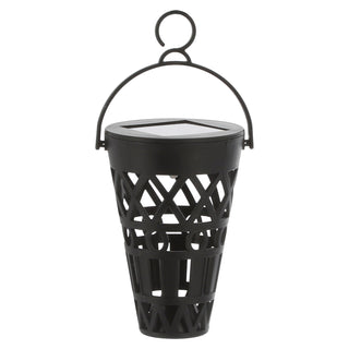 Solar Gartenstecker 3in1 4er Set H37cm schwarz Kunststoff Gartenstecker Wegeleuchte Beleuchtung Gartenbeleuchtung