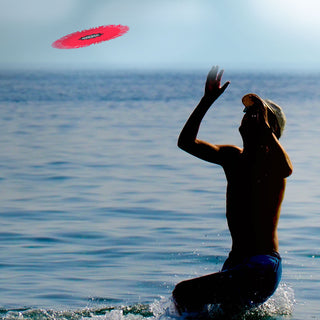 Wasser Frisbee "Splash" 2er Set Ø13cm pink blau Frisbeescheibe Wurfscheibe Flugscheibe Wasserspielzeug