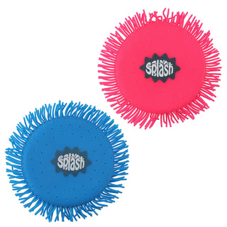 Wasser Frisbee "Splash" 2er Set Ø13cm pink blau Frisbeescheibe Wurfscheibe Flugscheibe Wasserspielzeug
