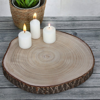 Baumscheibe Ø ca.38-42x4,5cm Paulownia Holzscheibe Naturprodukt Scheibe Holz Holzplatte Dekoelement