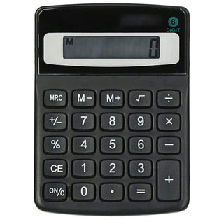 Solartaschenrechner 8stellig 9x12cm schwarz Kunststoff solarbetrieben Taschenrechner Tischrechner Rechenmaschine