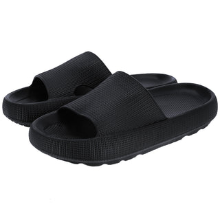 Wolken Slipper weiß/grau/schwarz Größenwahl EVA Kunststoff antibakteriell Wolkenschuhe Hausschuhe Laufkomfort flexible Sohle gelenkschonend