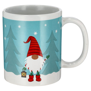 Kaffeebecher Wichtel 6er Set Steinzeug 250 ml Ø12,5cm bunt Tasse Becher Henkeltasse Wichtelmännchen