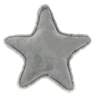 Dekokissen Stern 45x45cm Polyester grau 170g Füllung Kissen Sofakissen Dekokissen Kuschelkissen