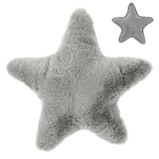 Dekokissen Stern 45x45cm Polyester grau 170g Füllung Kissen Sofakissen Dekokissen Kuschelkissen