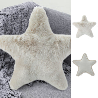 Dekokissen Stern 45x45cm Polyester creme 170g Füllung Kissen Sofakissen Dekokissen Kuschelkissen