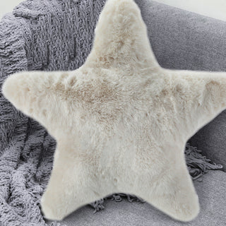 Dekokissen Stern 45x45cm Polyester creme 170g Füllung Kissen Sofakissen Dekokissen Kuschelkissen