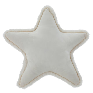 Dekokissen Stern 45x45cm Polyester creme 170g Füllung Kissen Sofakissen Dekokissen Kuschelkissen