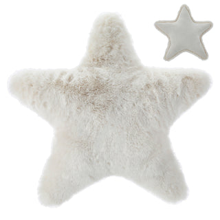 Dekokissen Stern 45x45cm Polyester creme 170g Füllung Kissen Sofakissen Dekokissen Kuschelkissen