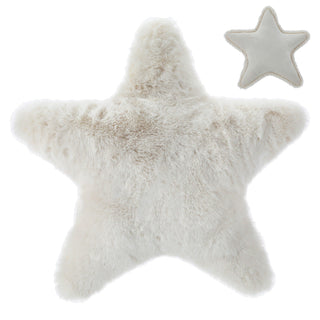 Dekokissen Stern 45x45cm Polyester creme 170g Füllung Kissen Sofakissen Dekokissen Kuschelkissen