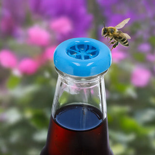 Flaschenverschluss 8er Set Ø2,8xH0,6cm Kunststoff 8 Farben Insektenschutz Schutzkappen Flaschendeckel wiederverwendbar