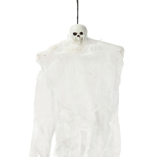 Halloween Sensenmann 2er Set zum Aufhängen H35cm Kunststoff Halloween-Party Totenkopf Deko-Aufhänger