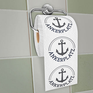 Toilettenpapier maritim 12er Set 3 Motiven 24m 2-lagig PVC 18g/qm Klopapier bedruckte Rollen WC-Papier
