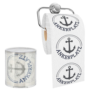 Toilettenpapier maritim 12er Set 3 Motiven 24m 2-lagig PVC 18g/qm Klopapier bedruckte Rollen WC-Papier