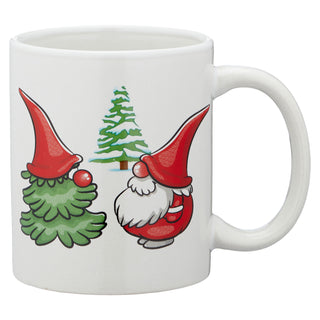 Glühweinbecher Wichtel 6er Set Ø8x9,5x11,5cm Steinzeug 300 ml Henkeltassen Teetassen Weihnachtstassen