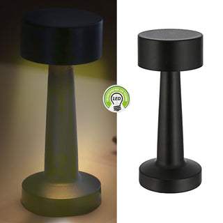LED Tischleuchte silber / gold / kupfer / schwarz Eisen 9x21cm Touchfunktion 3 Weißtöne USB Kabel dimmbar Dekolampe Tischbeleuchtung