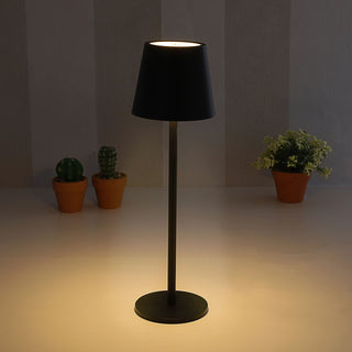 LED Tischleuchte weiß/schwarz 56 LEDs 11x37cm USB Ladefunktion Touchfunktion stufenlos dimmbar 3 Weißtöne 45 Lumen Tischbeleuchtung