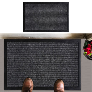 1/4x Fußmatte Läufer 40x60cm grau Polyamid Gummi Schmutzfangmatte Schmutzfänger Sauberlaufmatte Innen