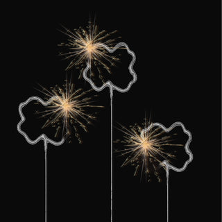 12x Wunderkerze 0-9/Kleeblatt/Stern/Herz 18cm Brenndauer 30-35 sek. Feuerwerkskörper Tortenstecker Partydeko Sternspitzer