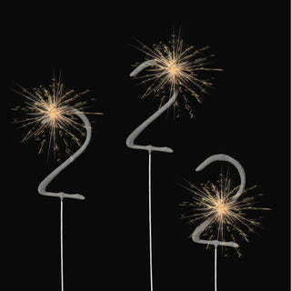 12x Wunderkerze 0-9/Kleeblatt/Stern/Herz 18cm Brenndauer 30-35 sek. Feuerwerkskörper Tortenstecker Partydeko Sternspitzer