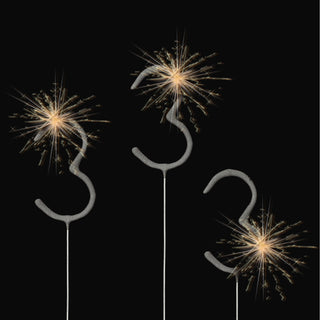 12x Wunderkerze 0-9/Kleeblatt/Stern/Herz 18cm Brenndauer 30-35 sek. Feuerwerkskörper Tortenstecker Partydeko Sternspitzer