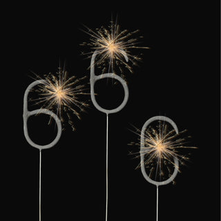 12x Wunderkerze 0-9/Kleeblatt/Stern/Herz 18cm Brenndauer 30-35 sek. Feuerwerkskörper Tortenstecker Partydeko Sternspitzer