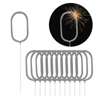 12x Wunderkerze 0-9/Kleeblatt/Stern/Herz 18cm Brenndauer 30-35 sek. Feuerwerkskörper Tortenstecker Partydeko Sternspitzer