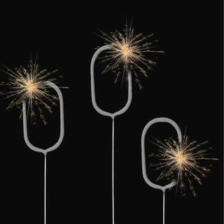 12x Wunderkerze 0-9/Kleeblatt/Stern/Herz 18cm Brenndauer 30-35 sek. Feuerwerkskörper Tortenstecker Partydeko Sternspitzer