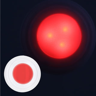 LED Leuchten 5er Set zum Kleben weiß RGB 12 Farben Ø7cm Kunststoff Touch-Schalter Fernbedienung Timerfunktion batteriebetrieben Nachtlicht