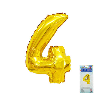Folienballon Set 2024 Ballon Zahlen 2x2 silber 1x0 + 1x4 gold Luftballons Silvester Jahreswechsel Ballondekoration