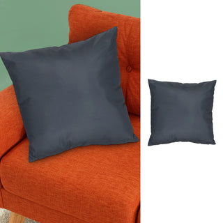 Outdoor Kissen grau 45x45x10cm Polyester 350g Füllung wasser- und schmutzabweisend Reißverschluss